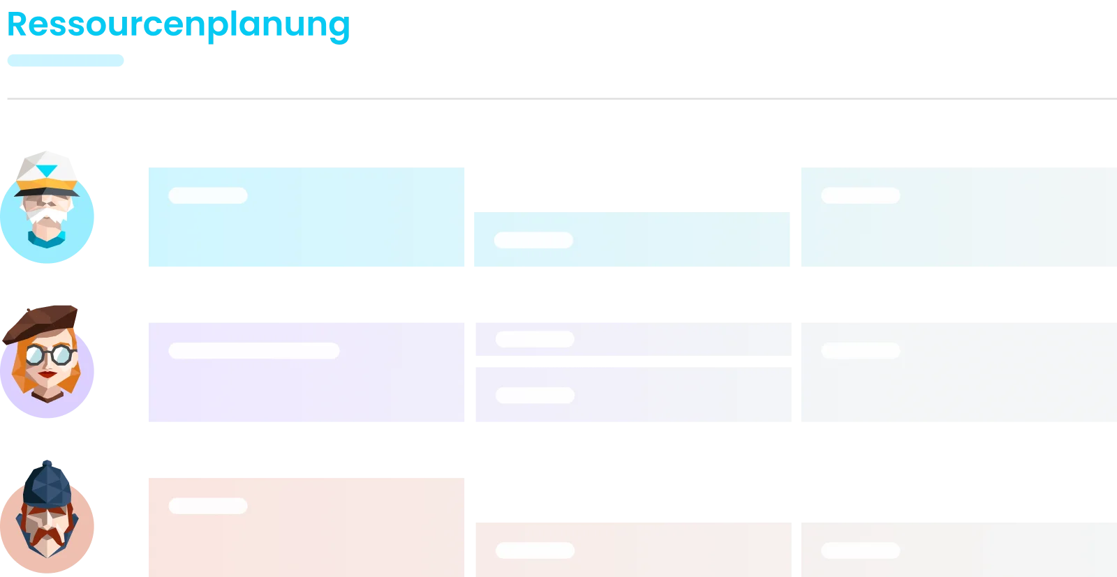Poool App: Ressourcenplanung